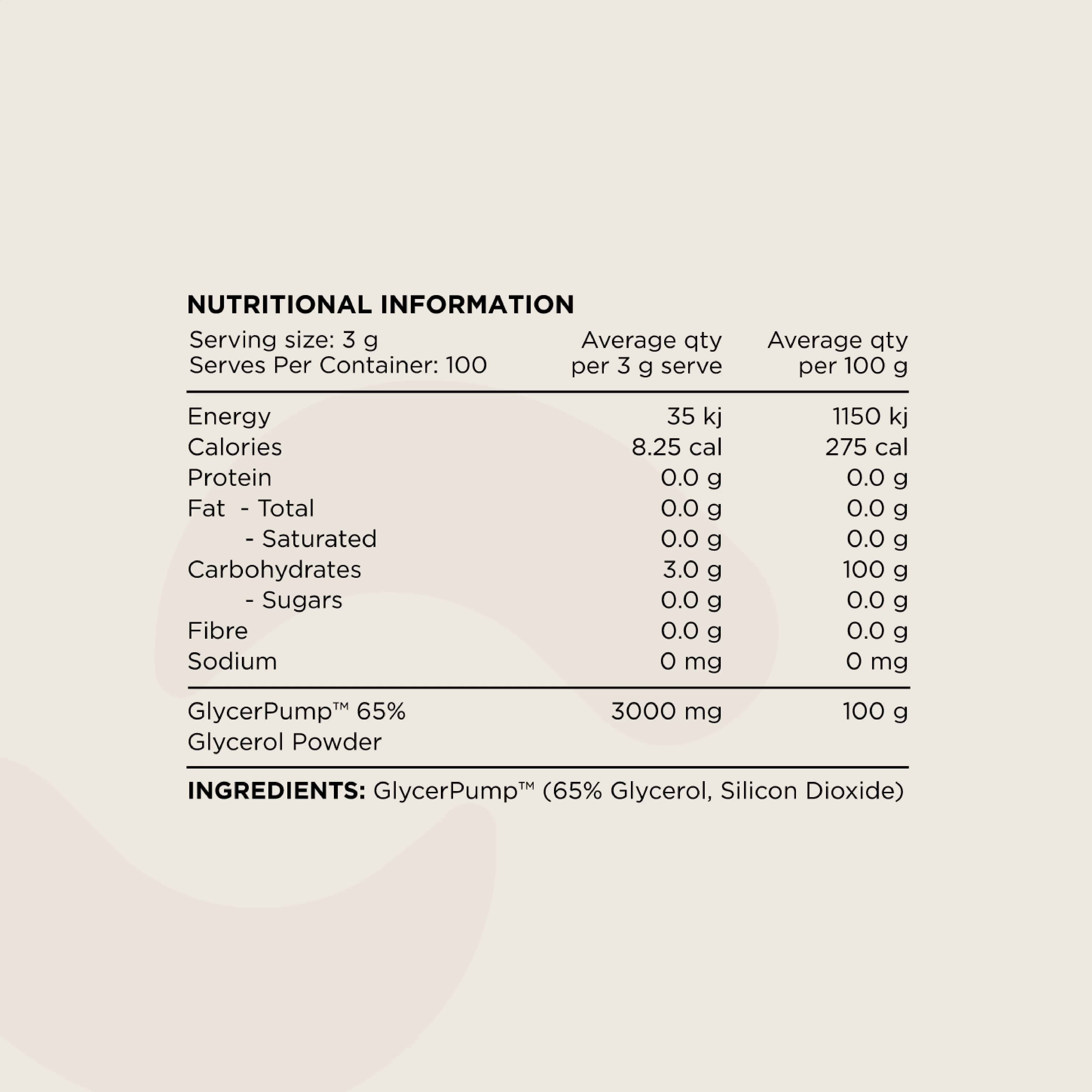 Switch Nutrition - Glycerol - 100 Serves
