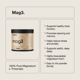Switch Nutrition - Mag3 - Magnesium L-Threonate - 30 serves