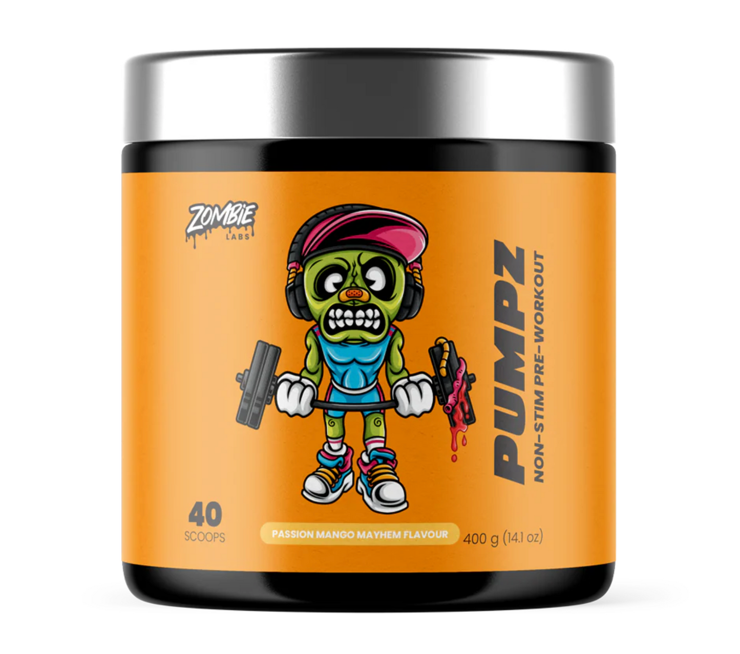 Zombie Labs PUMPZ - Non-Stim Pre-Workout - 40 Serves