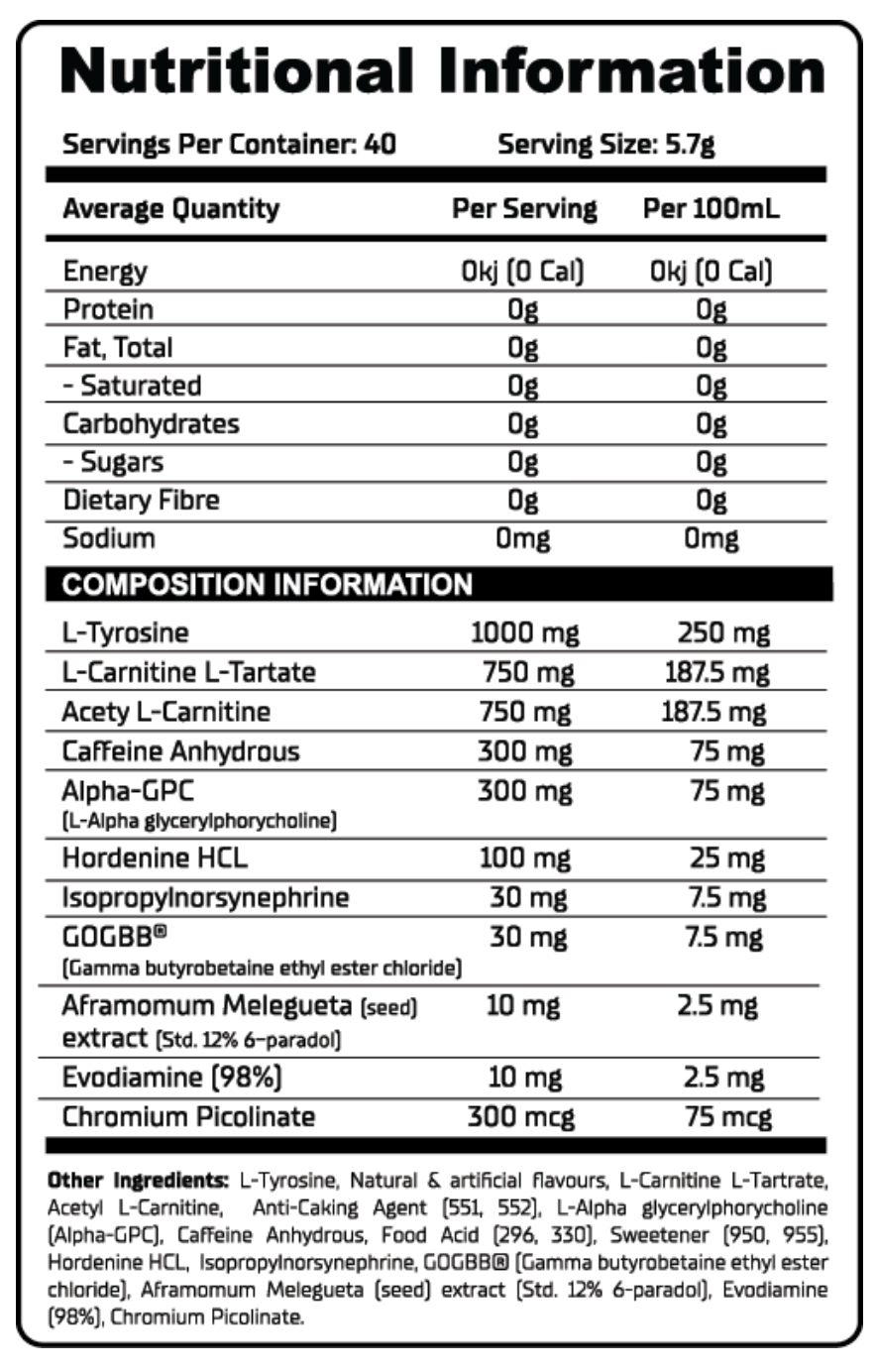 Day One - Van1sh - Premium Thermogenic Aid - 40 Serves