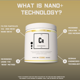 Creatine Monohydrate Powder German Engineered with Nano+ Technology 300g