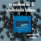 Creatine HCL Gummies 1000mg Creatine Hydrochloride Blueberry