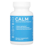 BodyBio Calm - Natural Stress Relief Blend with Rhodiola & More - 60 Capsules
