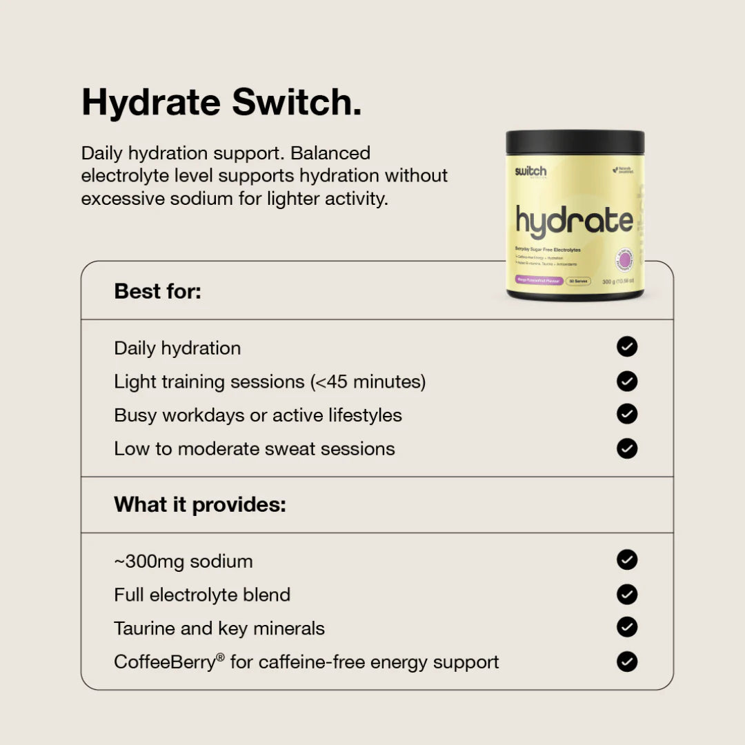 Switch Nutrition - Hydrate -  25 Serves