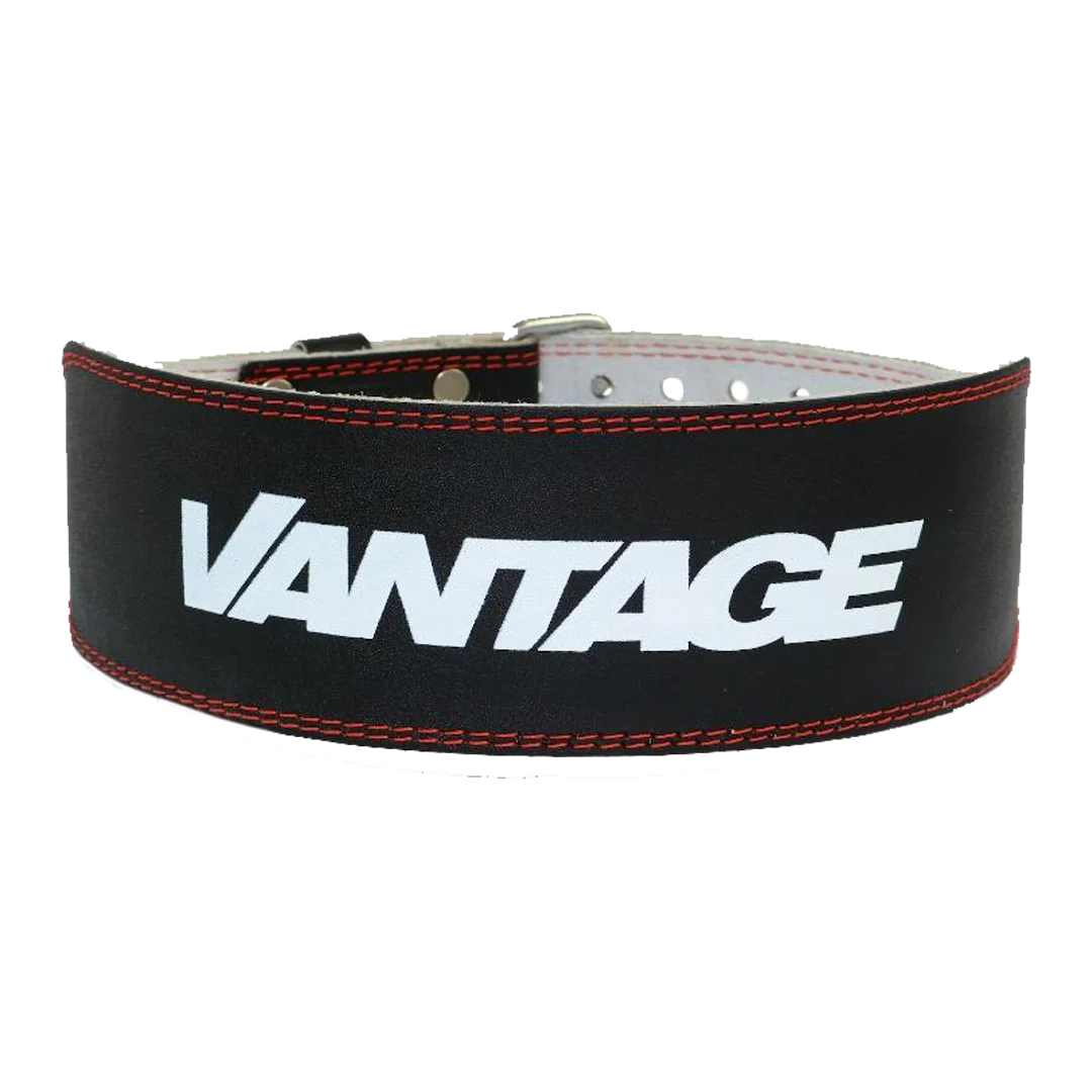 Vantage Strength - Leather Weightlifting Belt - 4" - Black