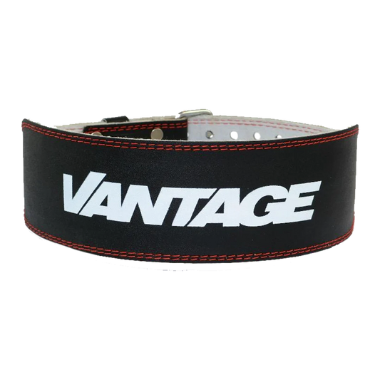 Vantage Strength - Leather Weightlifting Belt - 4" - Black