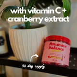 Vaginal Probiotic Gummies for Women with Cranberry