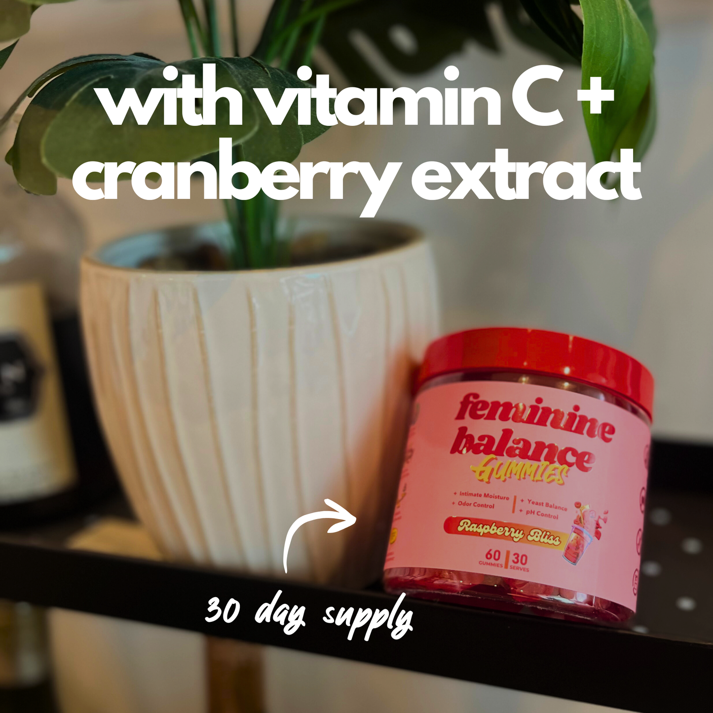 Vaginal Probiotic Gummies for Women with Cranberry