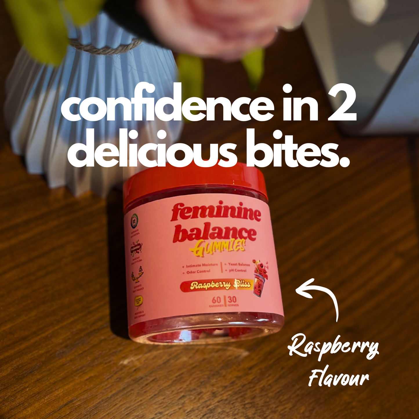 Vaginal Probiotic Gummies for Women with Cranberry