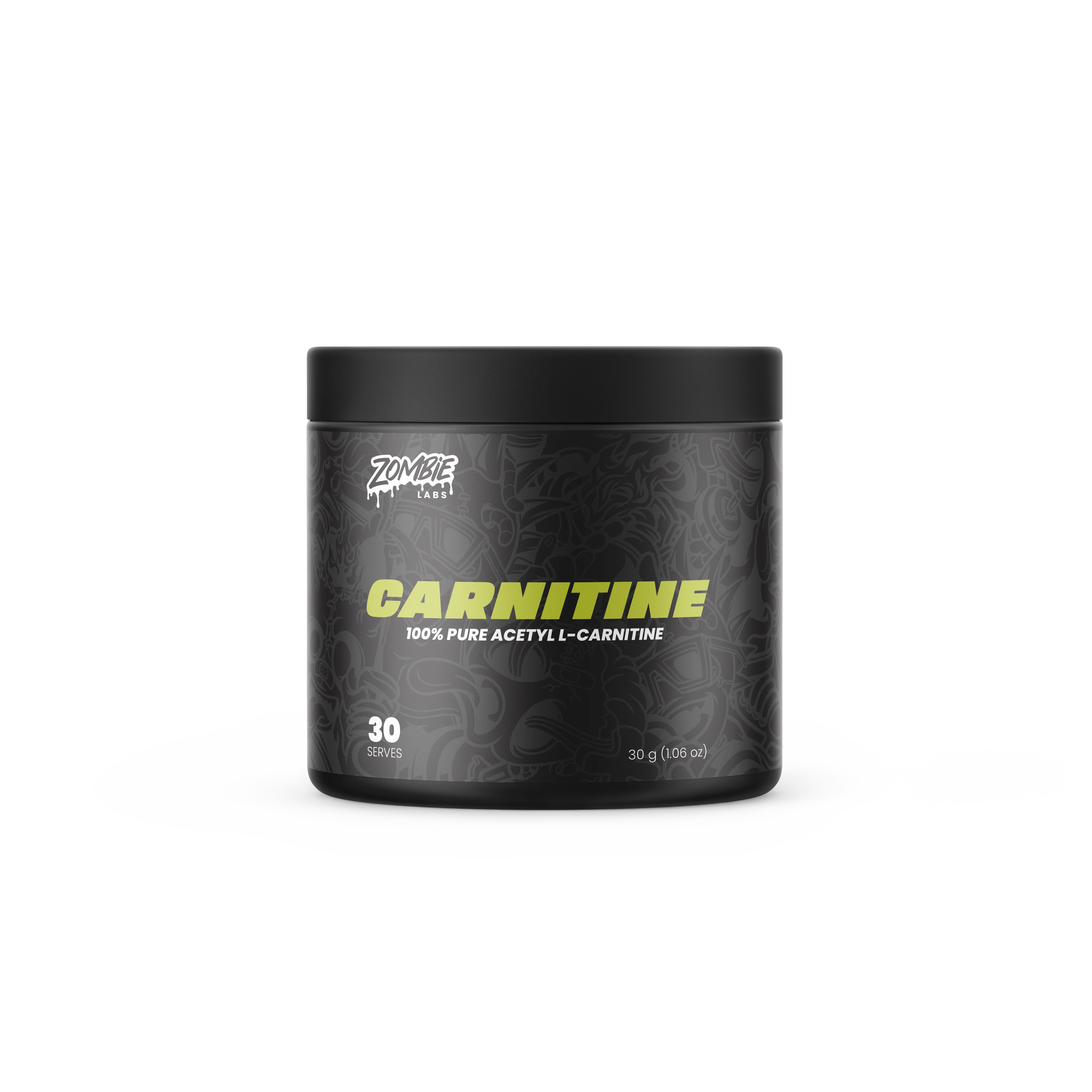 Zombie Labs - Carnitine - 100% Pure Acetyl L-Carnitine - 30 Serves