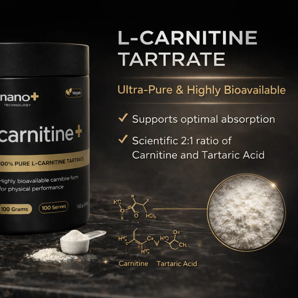 Nano+ Technology - L-Carnitine Tartrate Powder - Pharma Grade