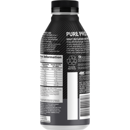 PURE PRO 35 BY OPTIMUM NUTRITION (RTD Protein Shake 35g Protein)