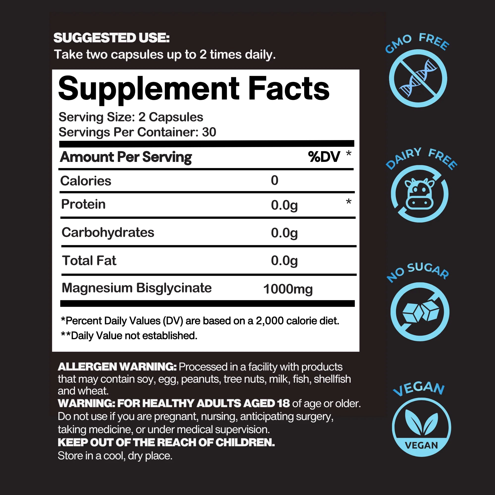 Nano+ Technology - Magnesium Glycinate