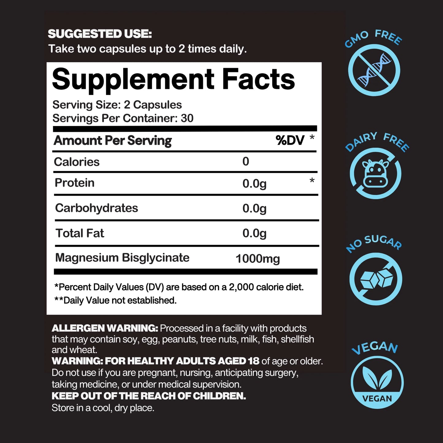 Nano+ Technology - Magnesium Glycinate