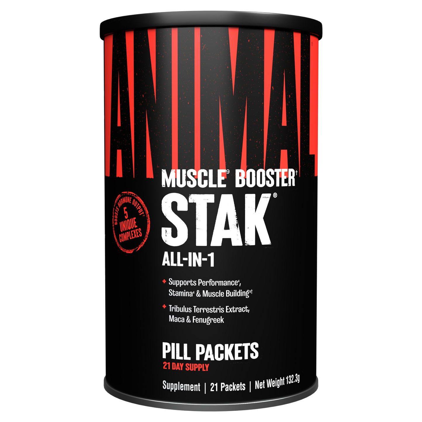 Animal STAK - Muscle Booster - Natural Hormone Booster Supplement - 21 Serves
