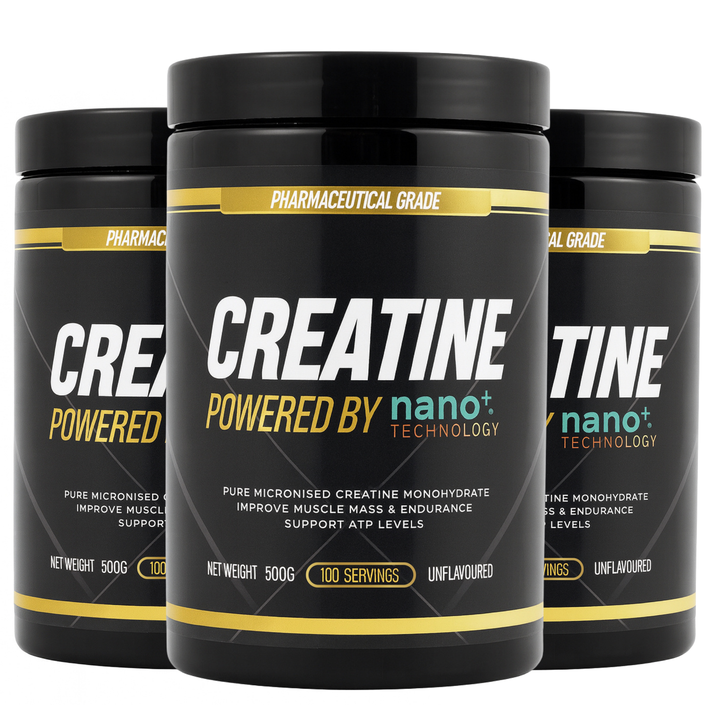 Creatine Monohydrate Powder German Engineered with Nano+ Technology 500g