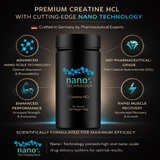 Nano+ Technology - Creatine HCL 100g GERMAN ENGINEERED