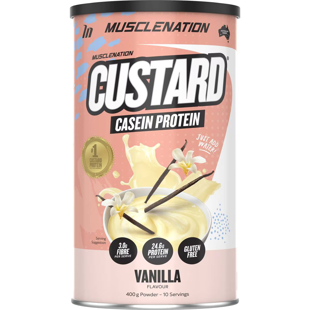 Muscle Nation - CUSTARD Casein Protein - Vanilla