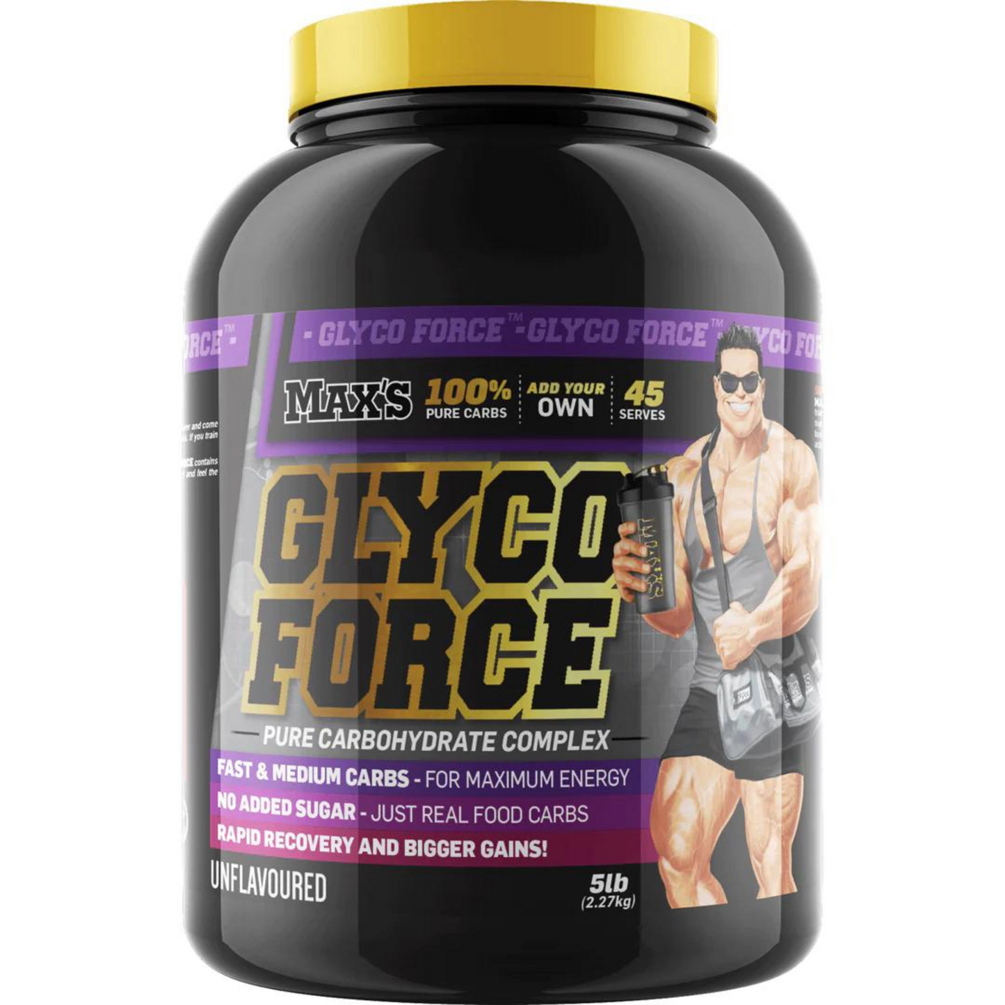 MAX'S GLYCO FORCE - PURE CARBOHYDRATE COMPLEX - 2.27kg - 45 Serves