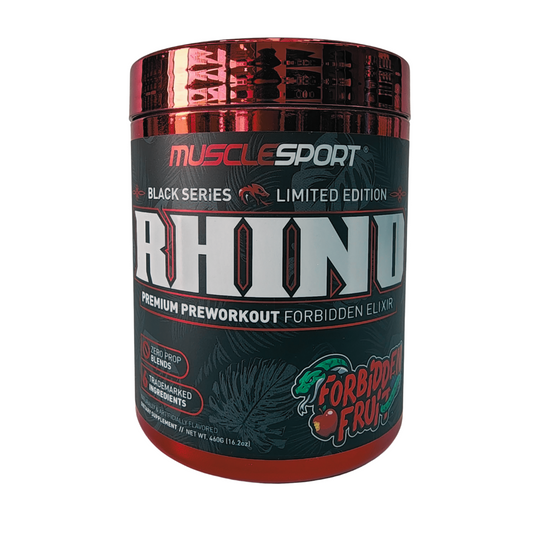 Muscle Sport - RHINO Black Series – Premium Pre-workout Forbidden Elixir : Forbidden Fruit - 460g (40 Serve)