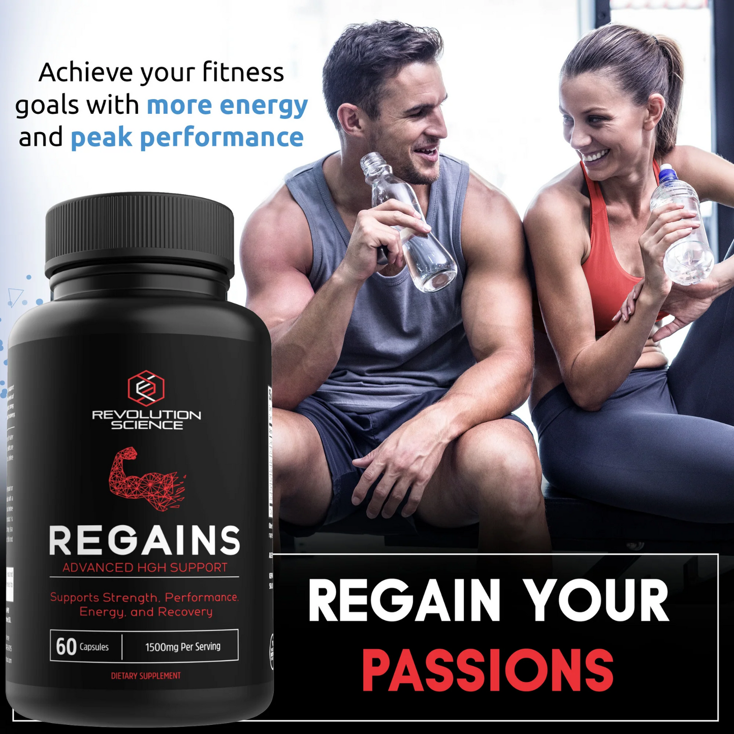 REGAINS NATURAL ANABOL HUMAN GROWTH MUSCLE SUPPORT