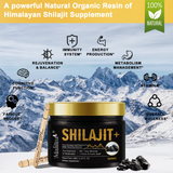 PURE HIMALAYAN SHILAJIT RESIN 600mg DOSE Fulvic Acid 60g