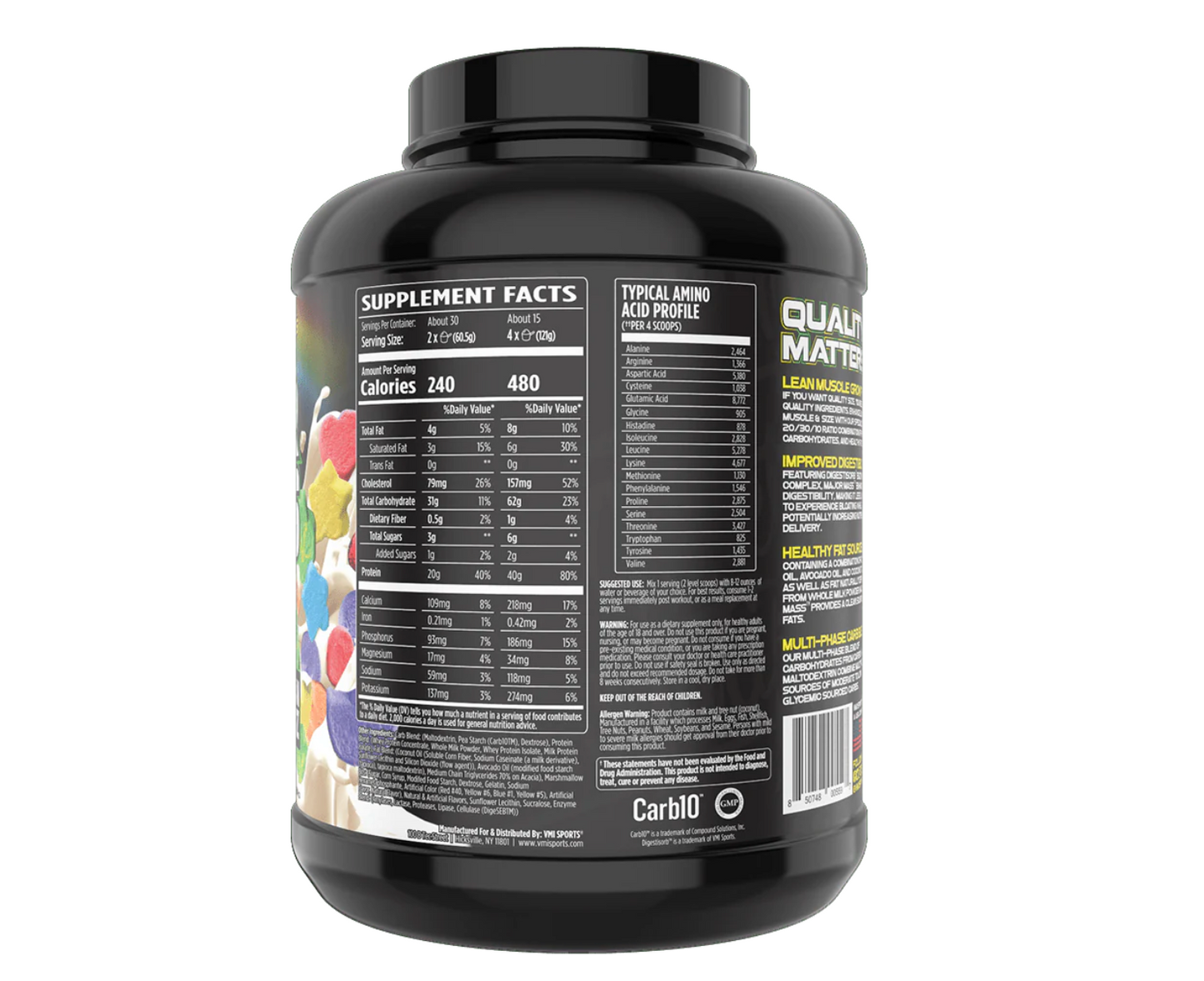 VMI Sports MAJOR MASS Lean Mass Gainer - 4lbs