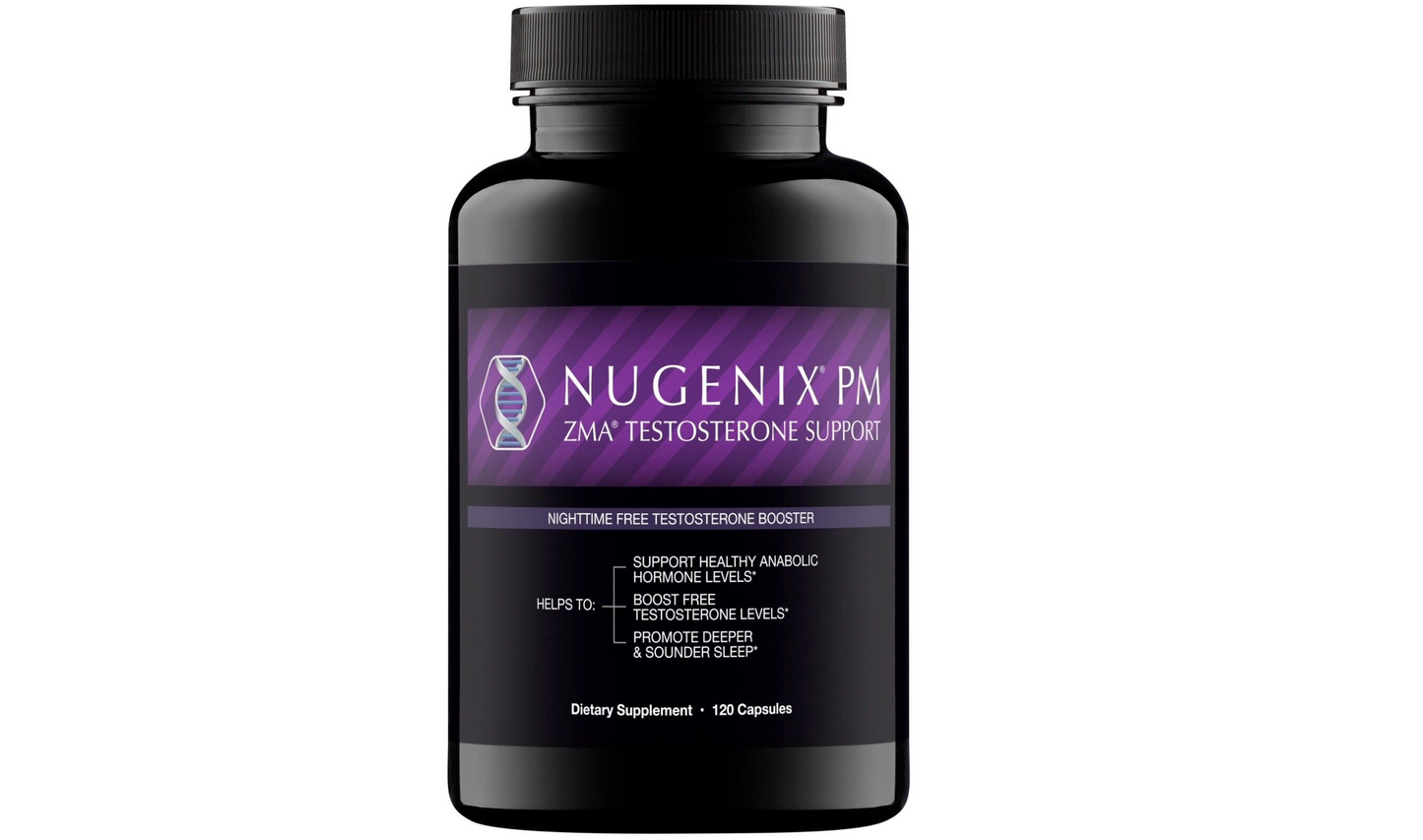 Nugenix PM ZMA Night-time Free Testosterone Booster and Sleep Support 120 Count