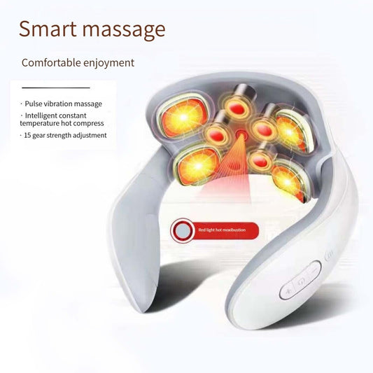 Intelligent Neck Massager with Magnetic Vibration and Infrared Heating Pulsation