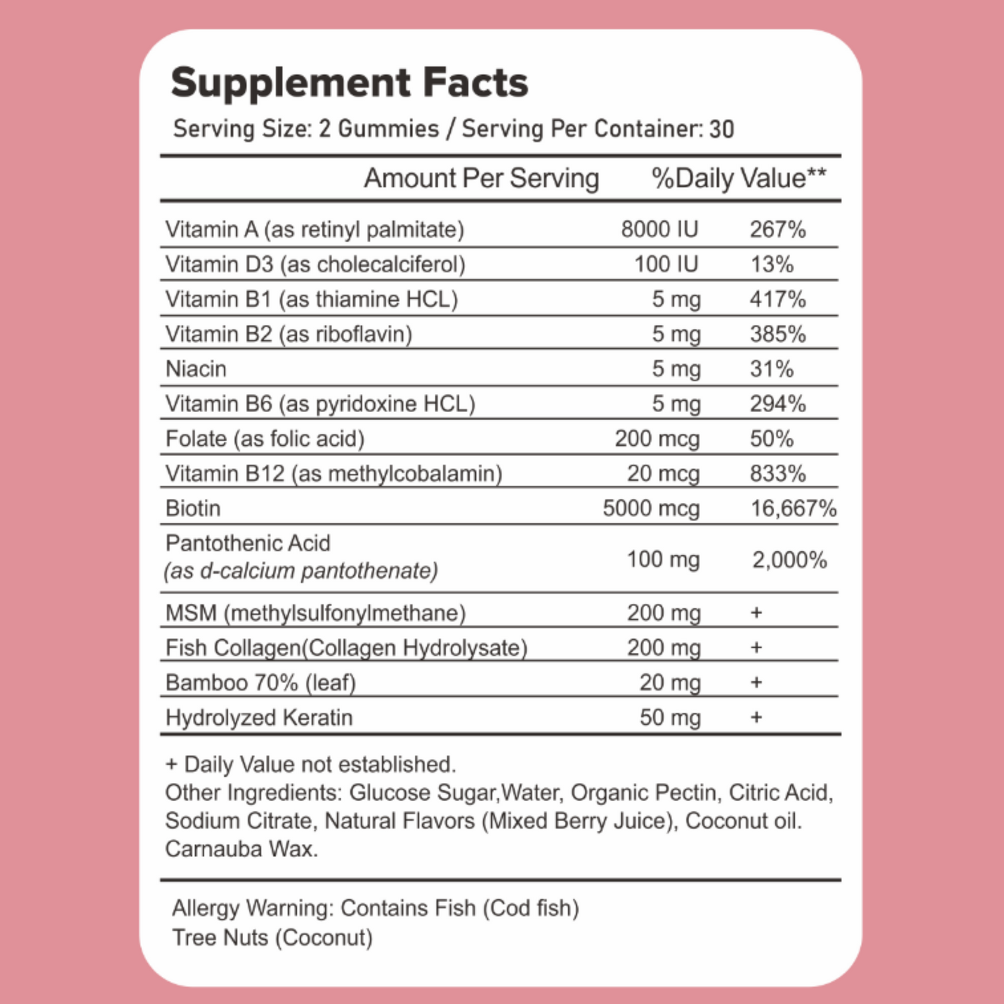 Glow+ Collagen Gummies - Skin & Hair Support by The Gummy Lab