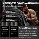 Black Maca with Ashwagandha - Natural Testosterone Booster & Muscle Growth