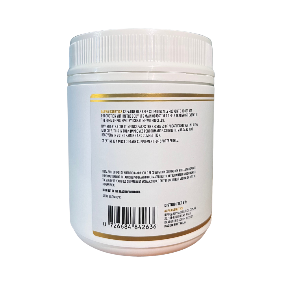 Alpha G3netics - Creapure® Creatine Monohydrate 250g - 83 Serves