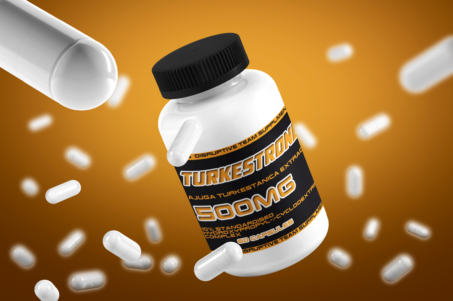 Disruptive Team - Turkestrone TESTOSTERONE BOOSTER 500mg (60 Servings)