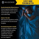 Nugenix PM ZMA Night-time Free Testosterone Booster and Sleep Support 120 Count