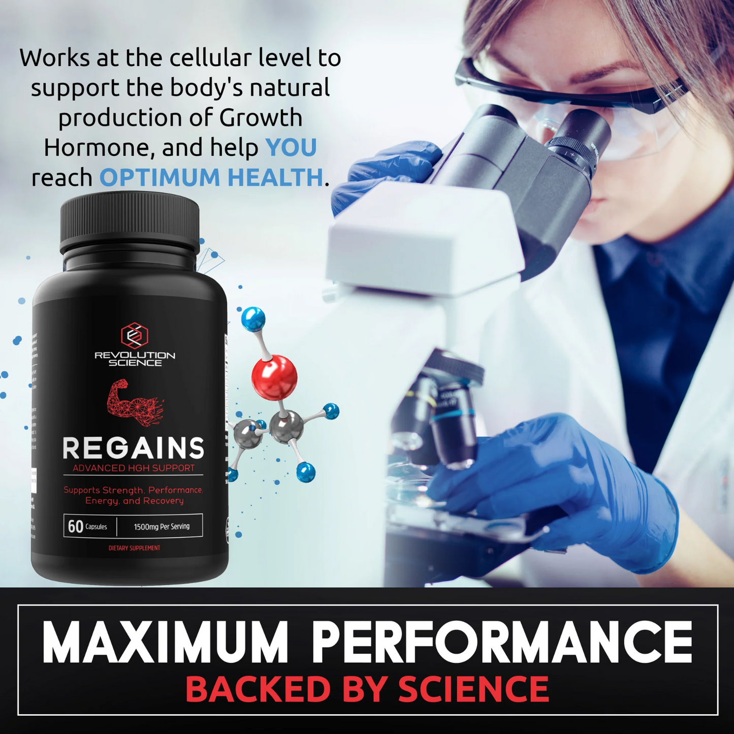 REGAINS NATURAL ANABOL HUMAN GROWTH MUSCLE SUPPORT