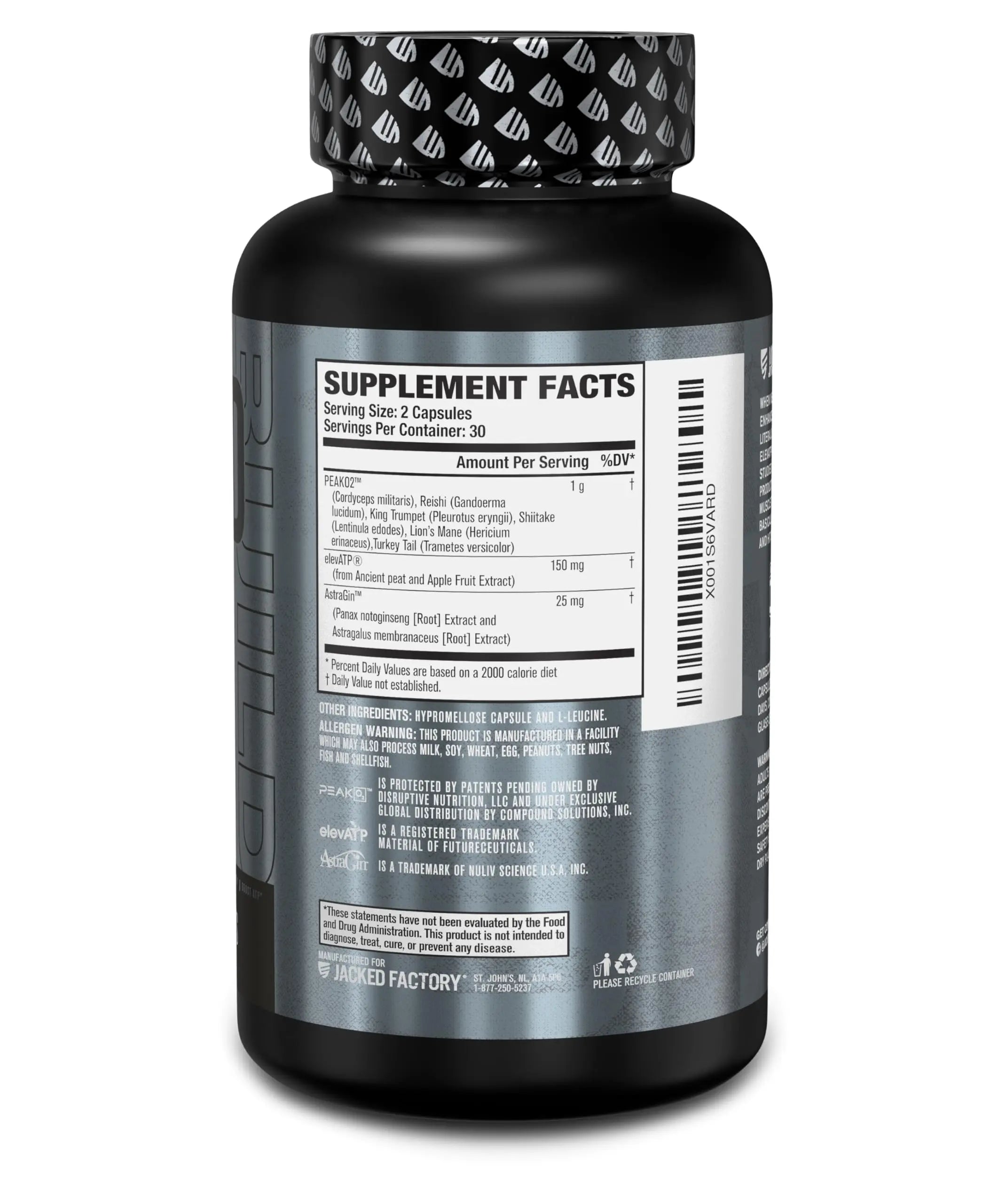 Jacked Factory - Build-XT Daily Muscle Builder & Performance Enhancer - Muscle Building Supplement for Muscular Strength & Growth