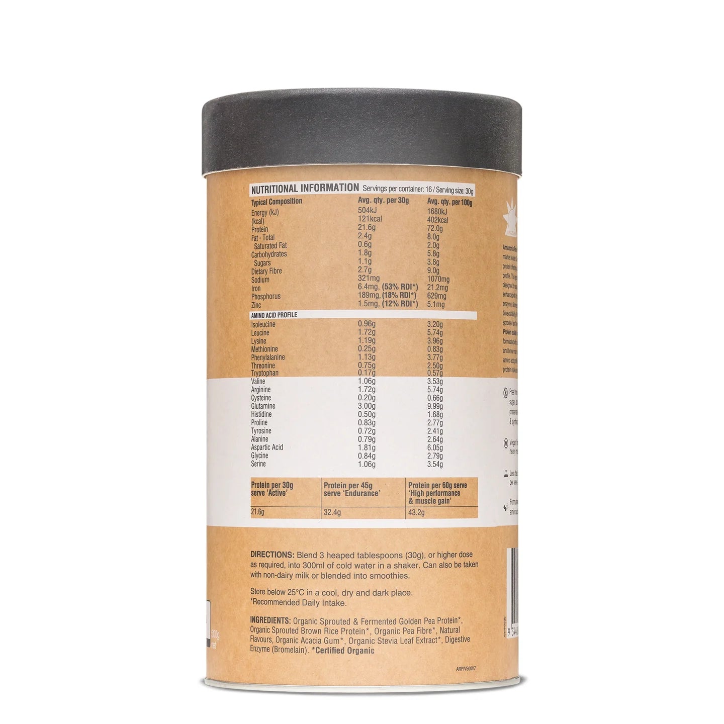 Amazonia - Raw Protein - Isolate - 1kg