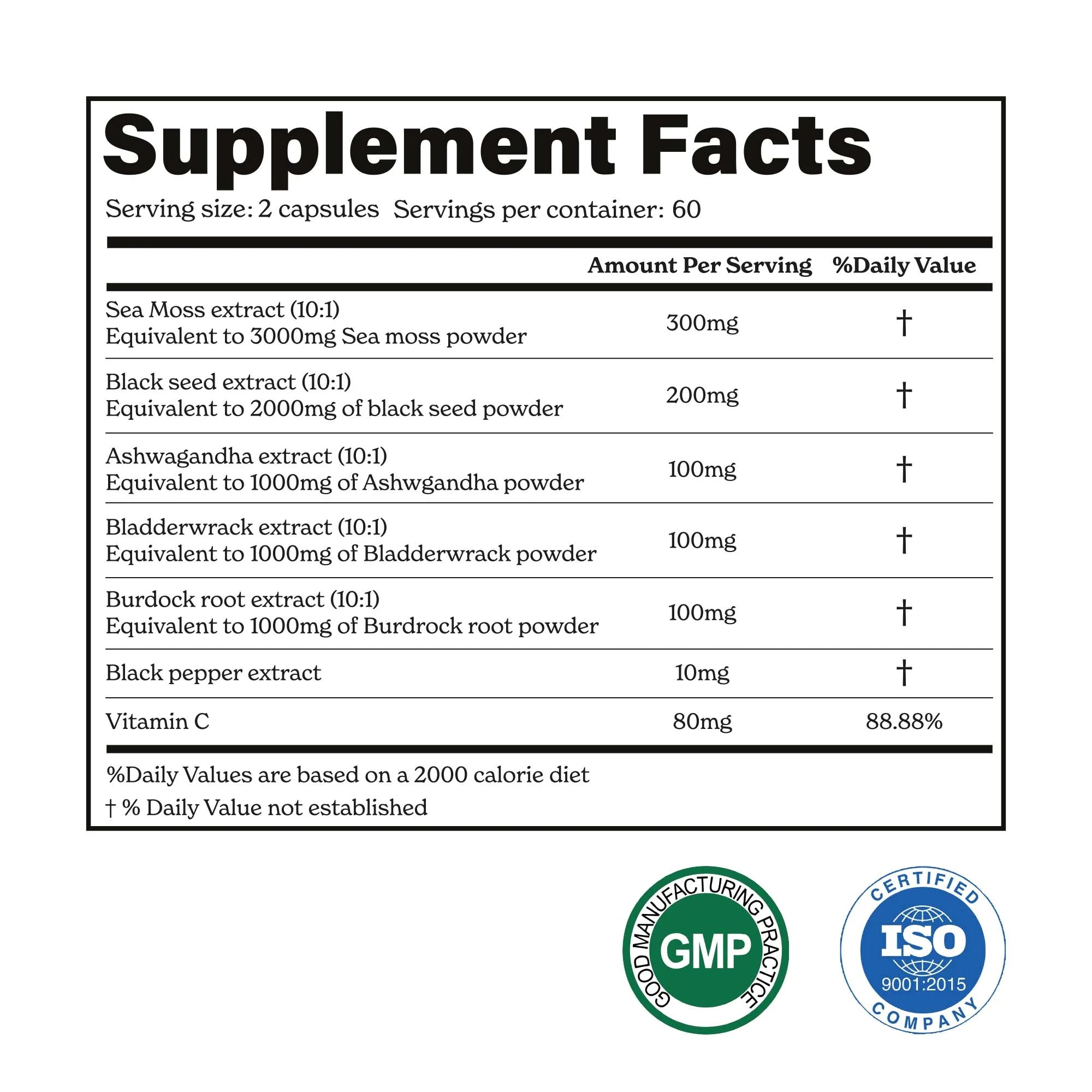 BetterAlt - Irish Sea Moss - 120 Capsules