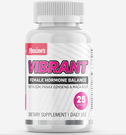 Maxine's Vibrant Female Hormone Balance with DIM, Ginseng & Maca 100 Capsules