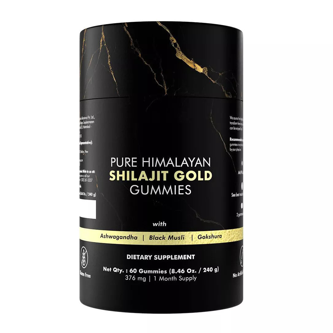 Pure Himalayan Shilajit Gummies Gold Lab Tested