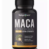 Natgrown Black Red Yellow Peruvian MACA Powder - 120 Count