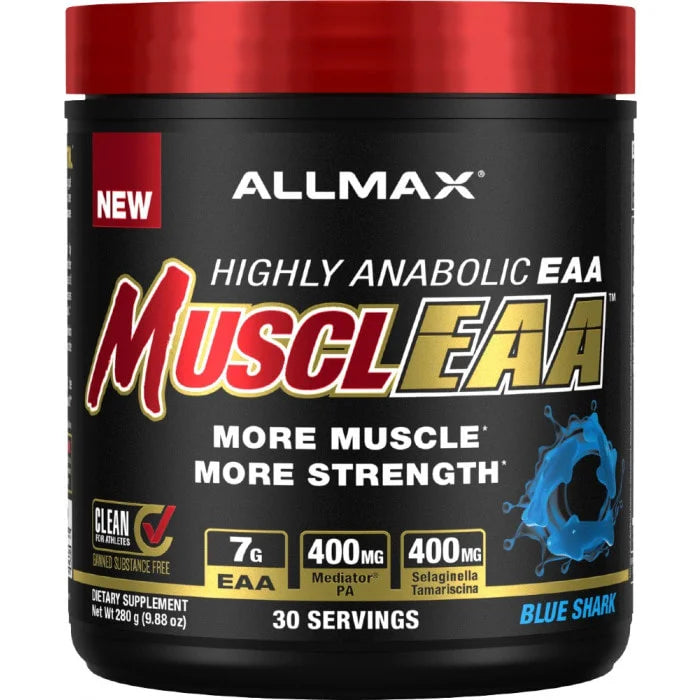 ALLMAX MusclEAA (30 Servings) 280g – Highly Anabolic EAA- Blue Shark