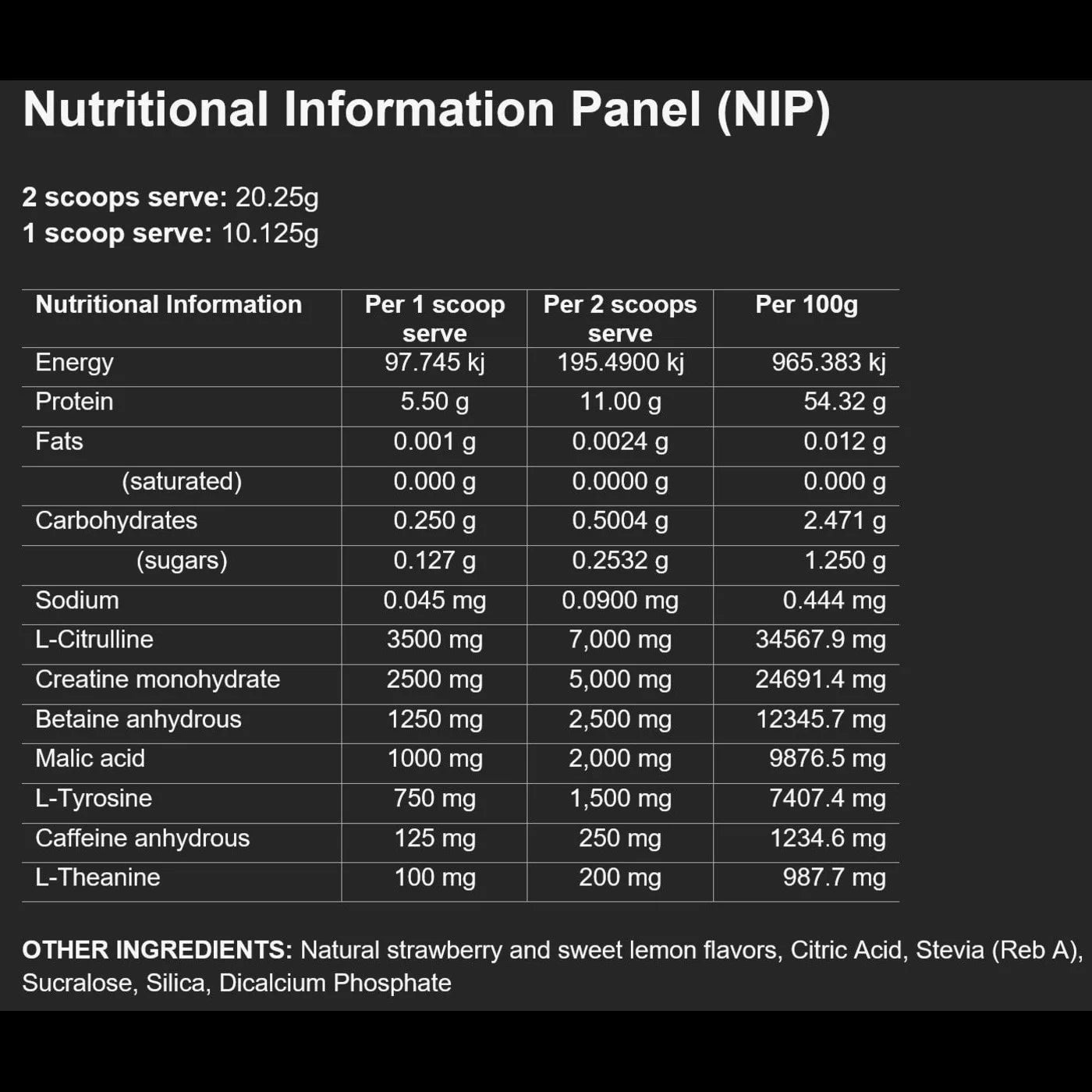 Titan Sport Supplements - Stim Pre-Workout