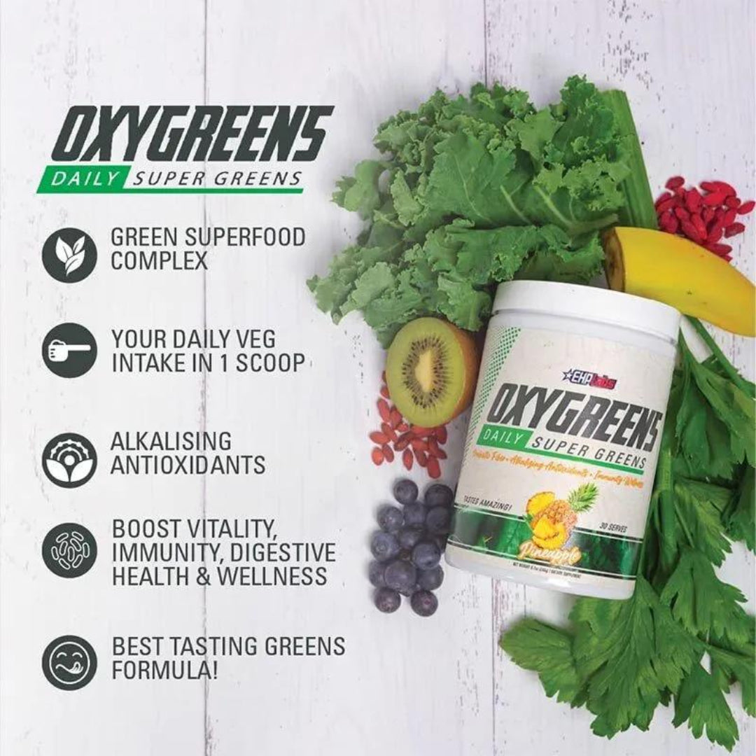 EHP Labs - OxyGreens - Daily Super Greens Powder - 30 Serves