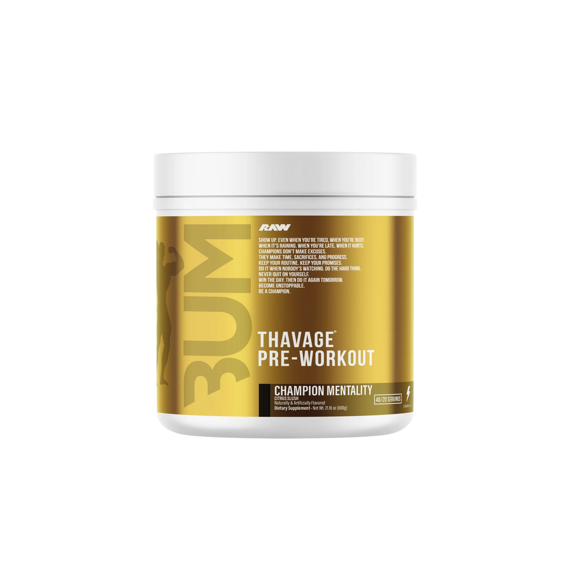 CBUM x RAW THAVAGE - Pre-Workout - 40 Servings