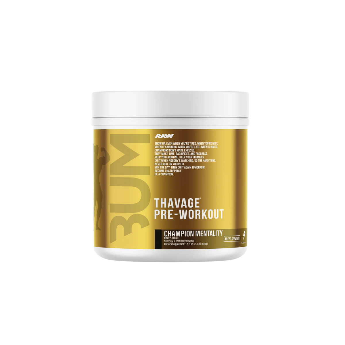 CBUM x RAW THAVAGE - Pre-Workout - 40 Servings