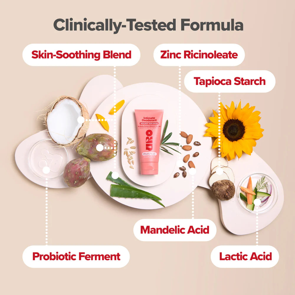O Positiv URO Intimate Whole Body Deodorant Cream – Dermatologist Tested