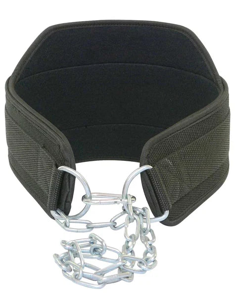 Vantage Strength - Neoprene Dip Belt w/ Chain - Black